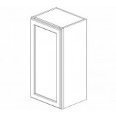 True White Shaker- 12~Inch Wide, 36 inch tall, One Door Wall Cabinet