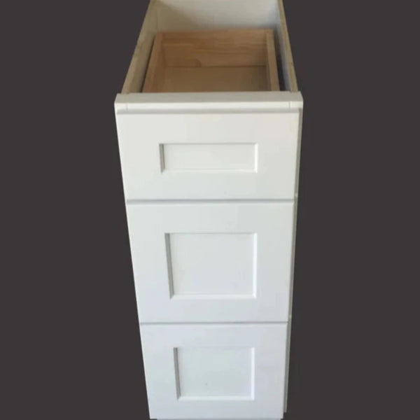 Eldridge White 18"-Vanity 3 Drawer Base