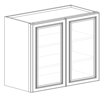 Eldridge Dove 36 x 36 Two Door, Glass Door Wall