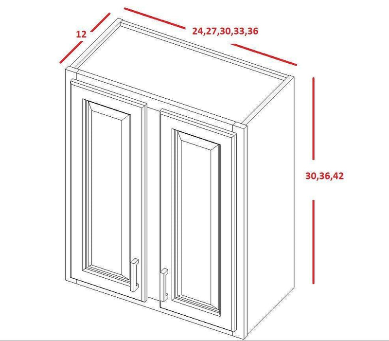 Eldridge Dove 42~Inch Wide x 30, Two Door Standard Wall