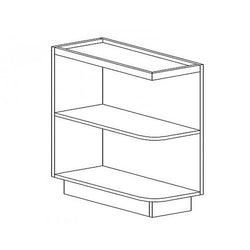 Eldridge White Base End Open Shelf 9''W*24''D*34-1/2''H 1Shelf