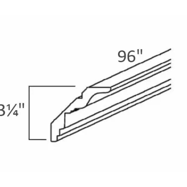 Binary Grey Crown Molding