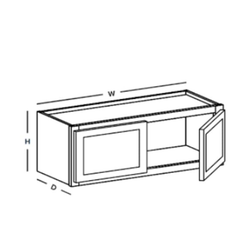 Eldridge Dove- 30 X 15 Bridge Cabinet 30 X 15 Bridge Cabinet-  Double Door