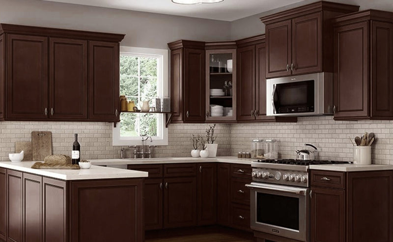 Eldridge Ash Walnut CM3 Crown Molding - Cabinets 4 Less  MOULDING Cabinets 4 Less CM3 Crown Molding (Store description) 