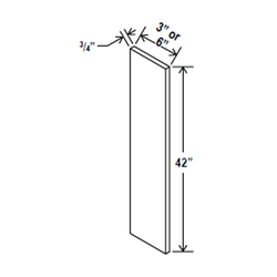 New Espresso Wall Filler 3''W*42''H*3/4''D