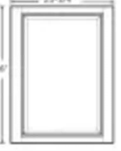 Savannah White 3/4 thick edge banded  X 27 X 96 Refridgerator Panel