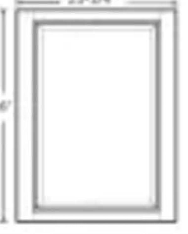 Savannah White 3/4 thick edge banded  X 27 X 96 Refridgerator Panel