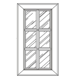 Appalachian Knotty Shaker W1542 Mullion Door