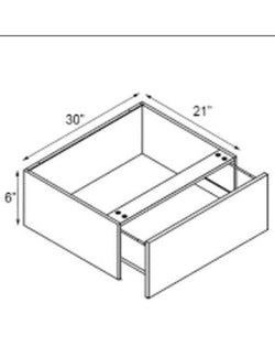 Eldridge Ash Walnut 33 Wide Knee Drawer-21" Deep