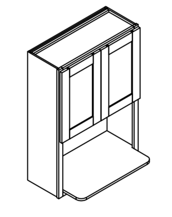 Eldridge Sandstone Wall Microwave Open Shelf  2 Doors (OPEN FRAME)