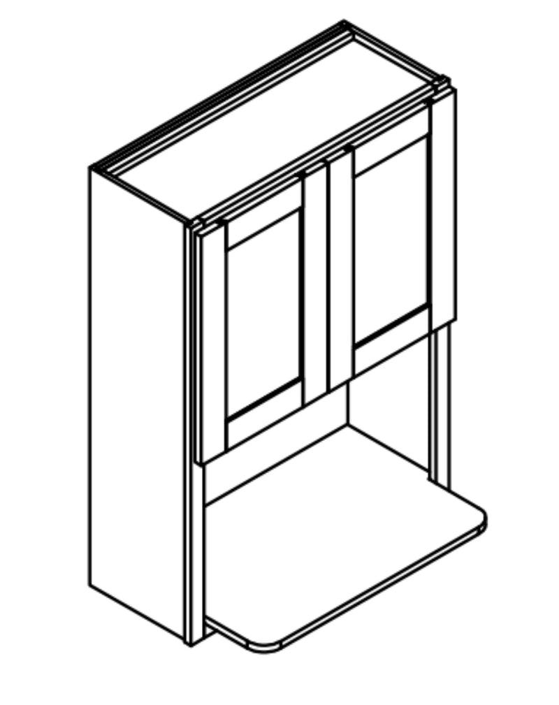 Eldridge Sandstone Wall Microwave Open Shelf  2 Doors (OPEN FRAME)