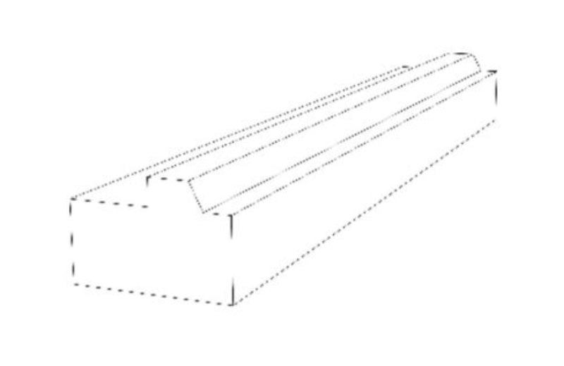 Unfinished Shaker Traditional Light Rail Molding