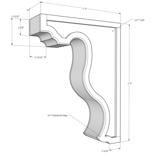 Eldridge Dove 12 Inch Corbel