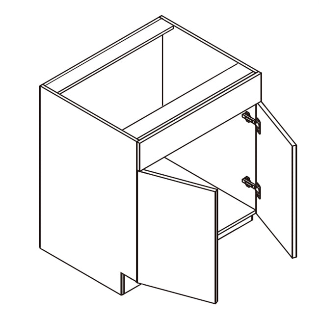 Eldridge White 30 Inch Wide, Vanity Sink Base