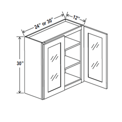 Eldridge Dove 30  X 24 Wall, Two Glass Doors