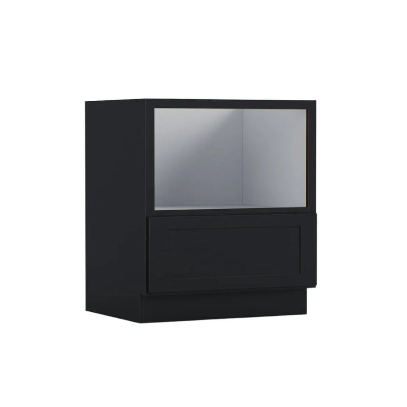 Black Shaker- Microwave Base Cabinet 1Drawer