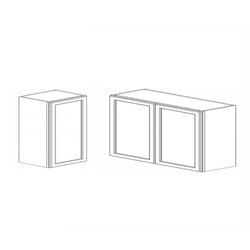 Espresso Shaker Deluxe-Standard Wall 30 X 12 Bridge Cabinet-