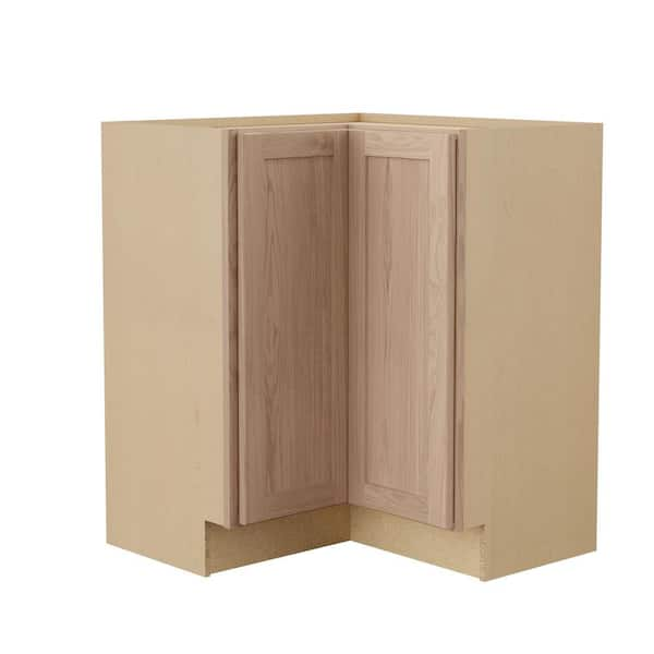 Unfinished Shaker- Base Bi-Fold Door Lazy Susan Cabinet Base Bi-Fold Door Lazy Susan Cabinet-  36" W-2 Turn Tables