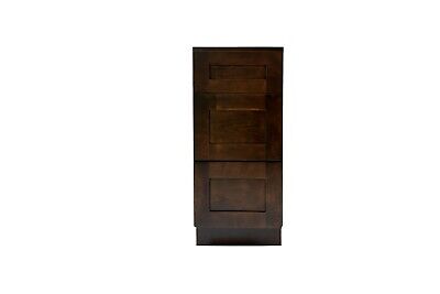 Espresso Shaker Deluxe-Base Base Drawer Pack Cabinet-  24''W*24''D*34-1/2''H 3Drawers