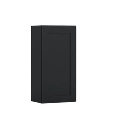 Black Shaker 12~Inch Wide, 42 inch tall One Door Wall Cabinet