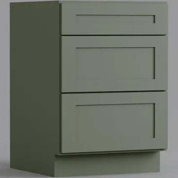 Sage Green- Base Drawer Pack Cabinet 36''W*24''D*34-1/2''H 3Drawers