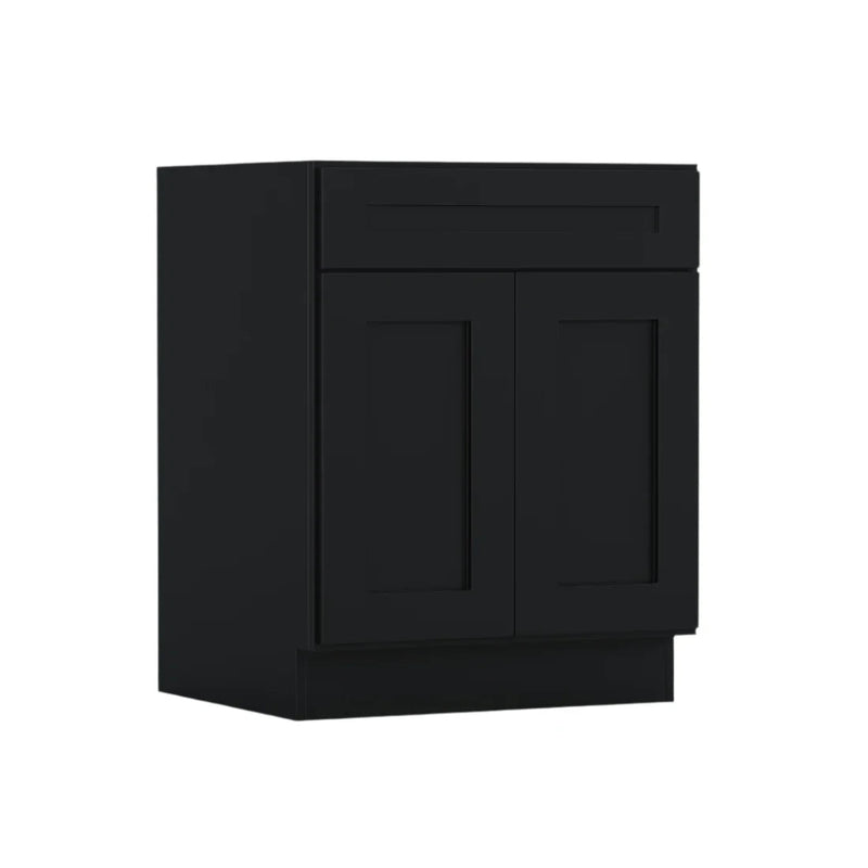 Black Shaker Sink Base Cabinet