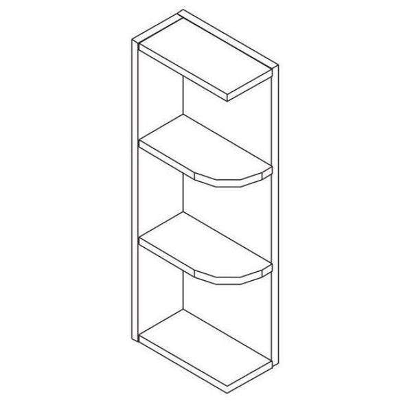 Unfinished Shaker Wall End Open Shelf W9x X H42x X D12x