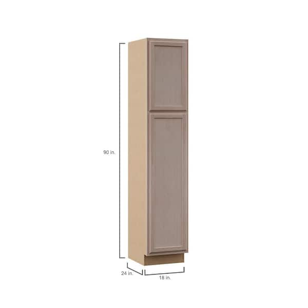 Unfinished Shaker Pantry 18"W X 90"H 2 Doors