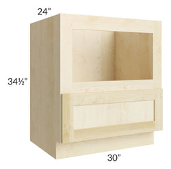 Natural Shaker- Microwave Base Cabinet-   1 Drawer Opening